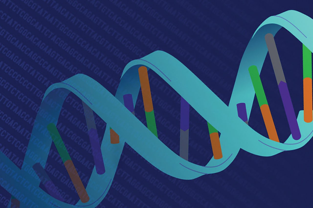 illustration of a DNA strand