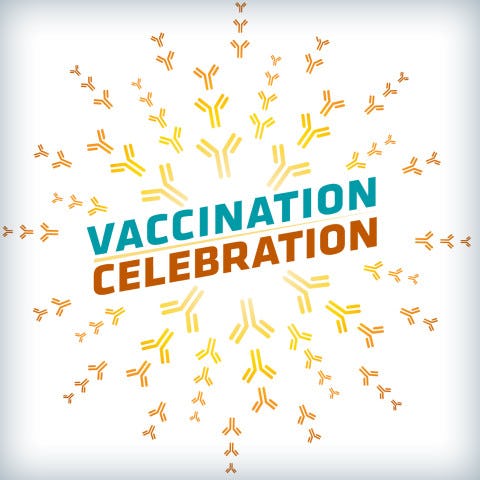 Promotional image for the Vaccination Celebration 